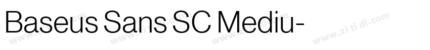 Baseus Sans SC Mediu字体转换